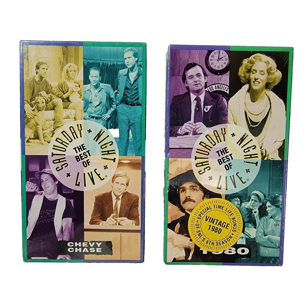 The‎ Best of Saturday Night Live Time Life Lot of 2 VHS Chevy Chase 1980 Sealed